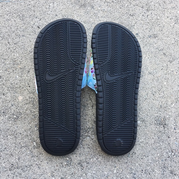 WMNS NIKE BENASSI SLIDES JUST DO IT JDI FLOWERS - Picture 3 of 6